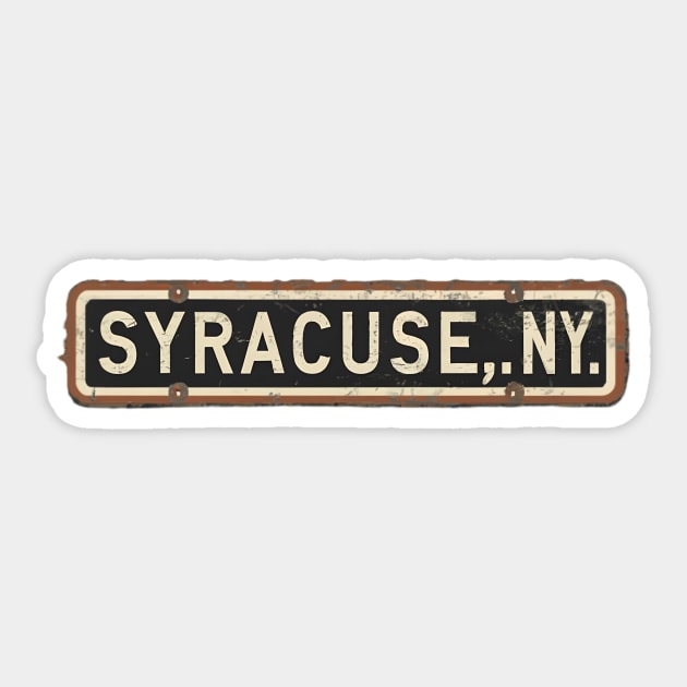 Syracuse Sticker by OldSchoolRetro